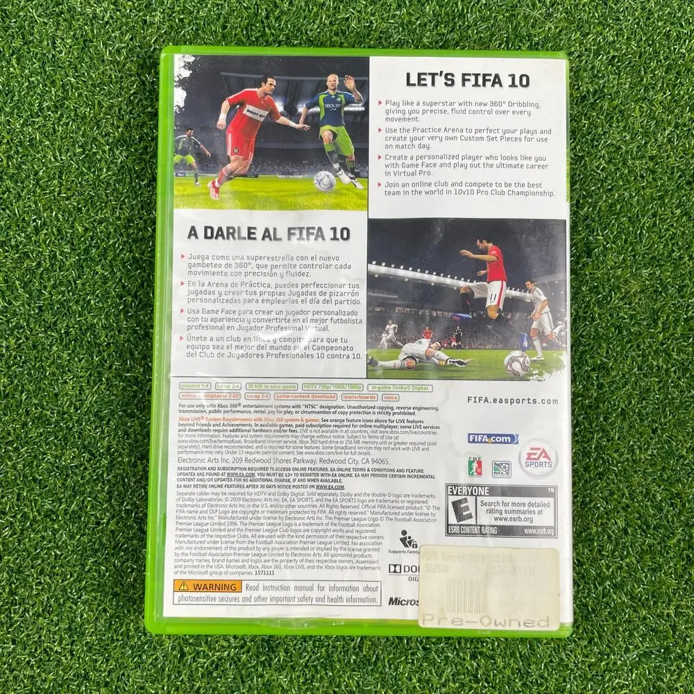 FIFA Soccer 10 (Microsoft Xbox 360, 2009) CIB